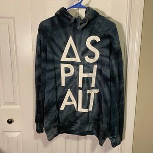 ASPHALT BRAND HOODIE TIE-DYE